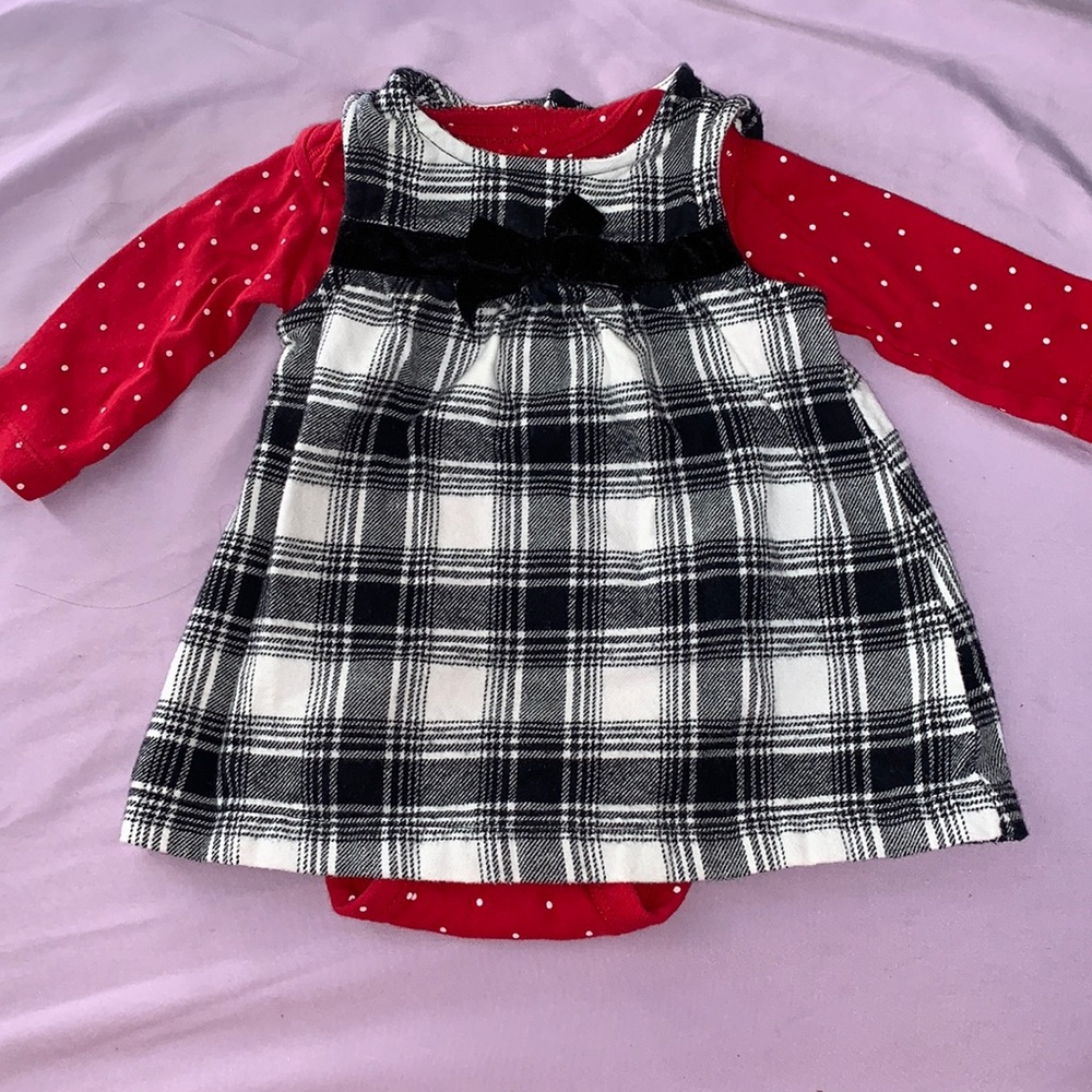 Plaid Polka Dot Carter’s 3 m Dress/outfit